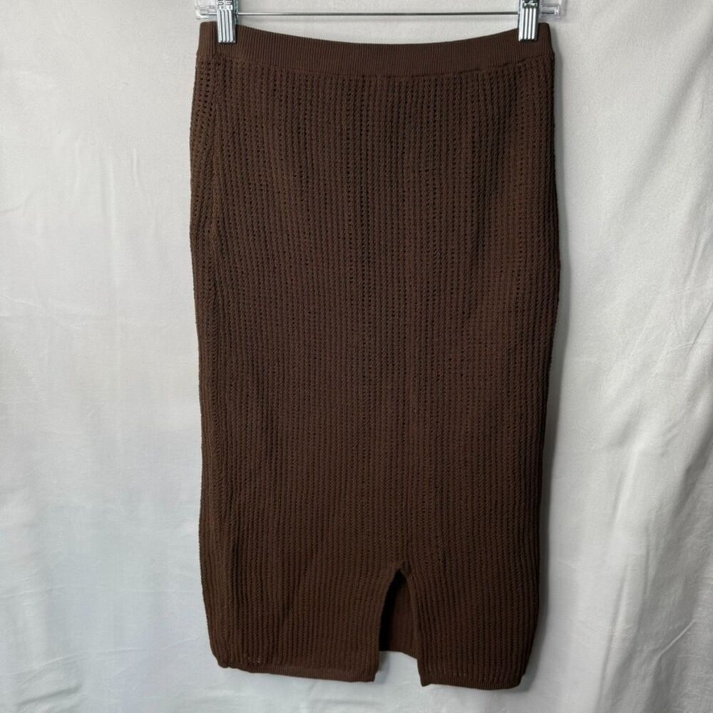 rag & bone straight pencil skirt, brown, small